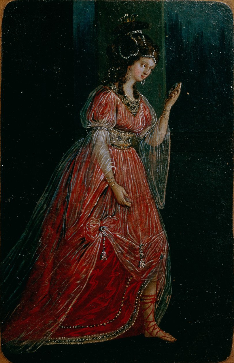 Návrh kostýmů pro divadlo nevolníků v Šeremetěvě, 1785 od Kuerzinger