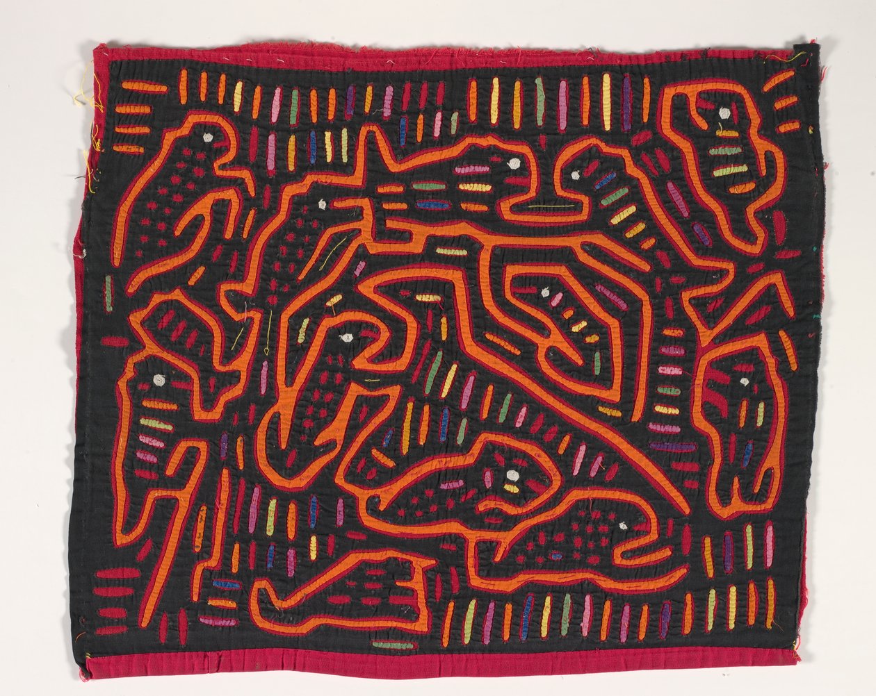 Shirt Panel (mola), cca 1950 (aplikovaná bavlna) od Kuna Indian Culture