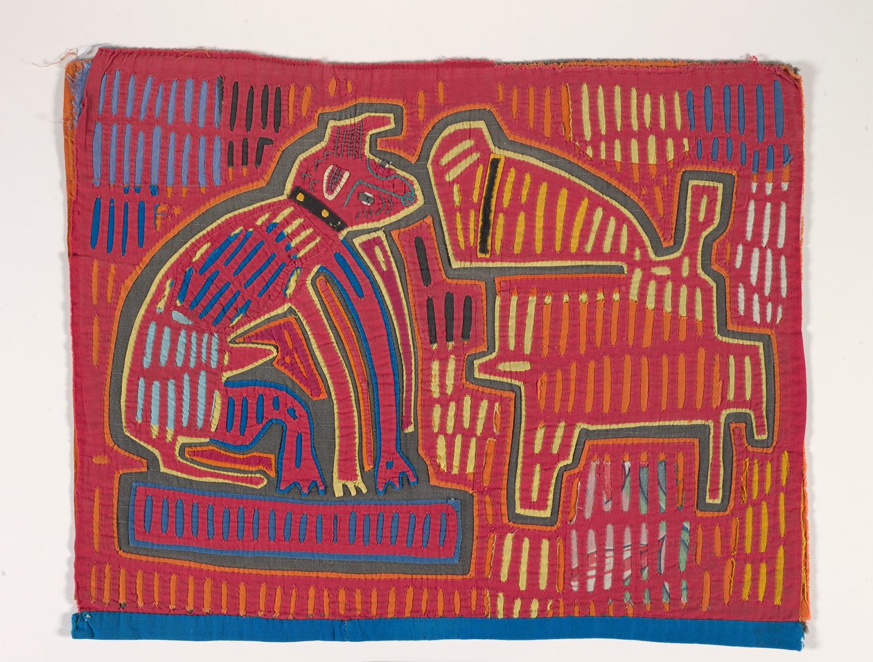 Shirt Panel (mola), cca 1950 (aplikovaná bavlna) od Kuna Indian Culture