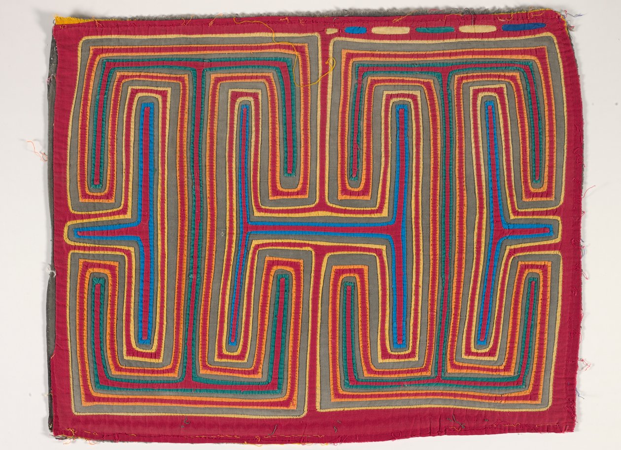 Shirt Panel (mola), cca 1950 (aplikovaná bavlna) od Kuna Indian Culture