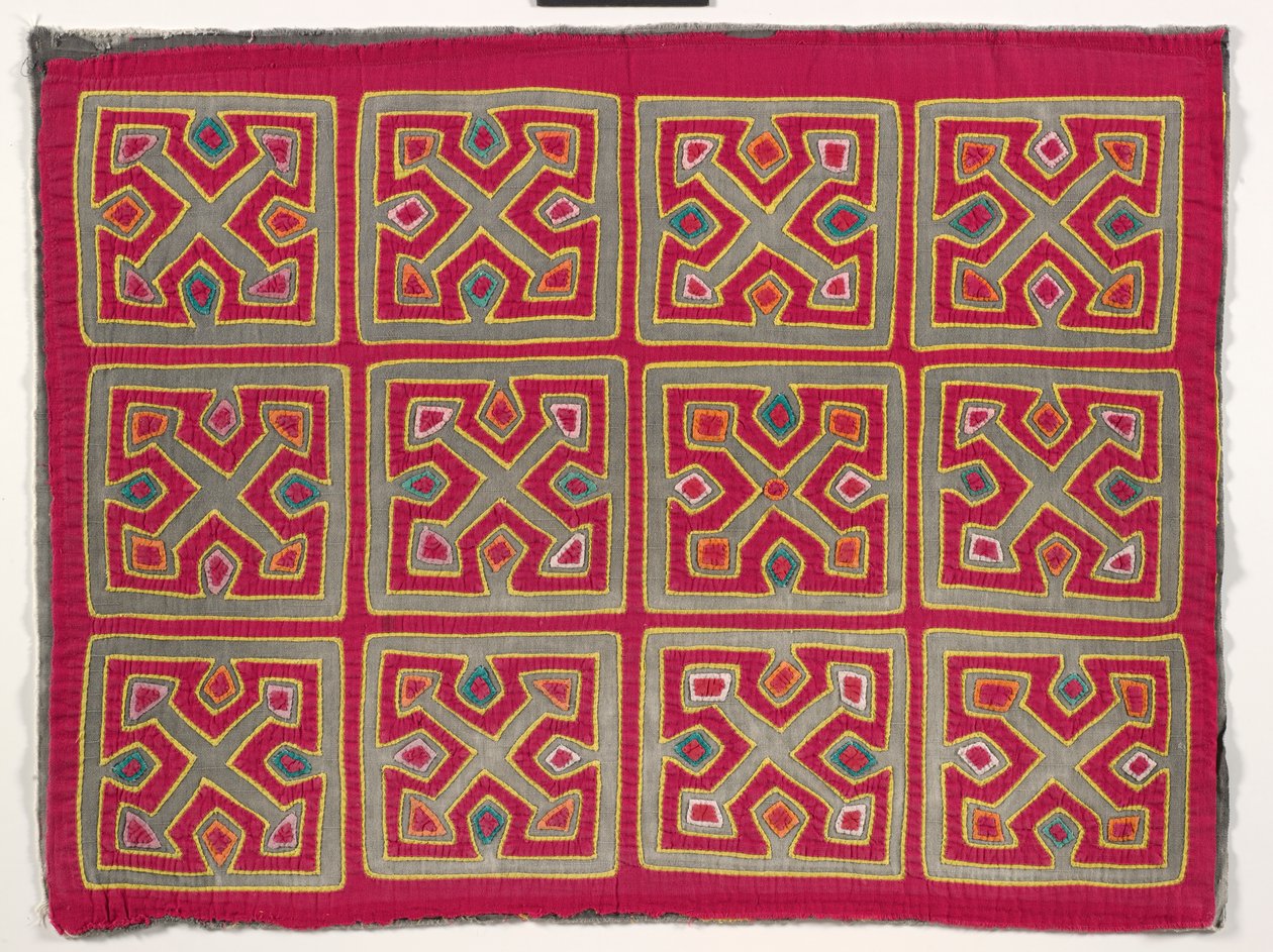Shirt Panel (mola), cca 1950 (aplikovaná bavlna) od Kuna Indian Culture