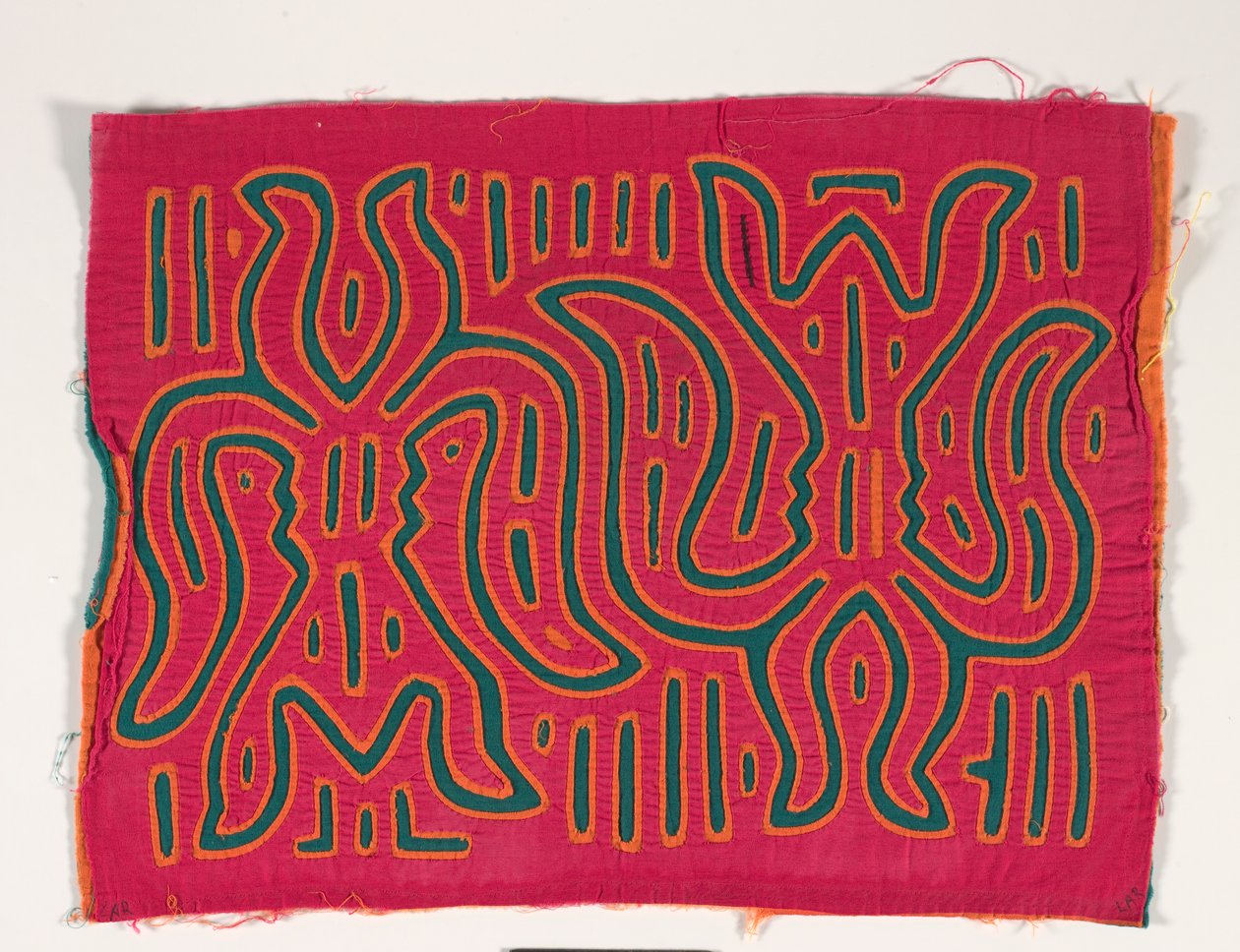 Shirt Panel (mola), cca 1950 (aplikovaná bavlna) od Kuna Indian Culture