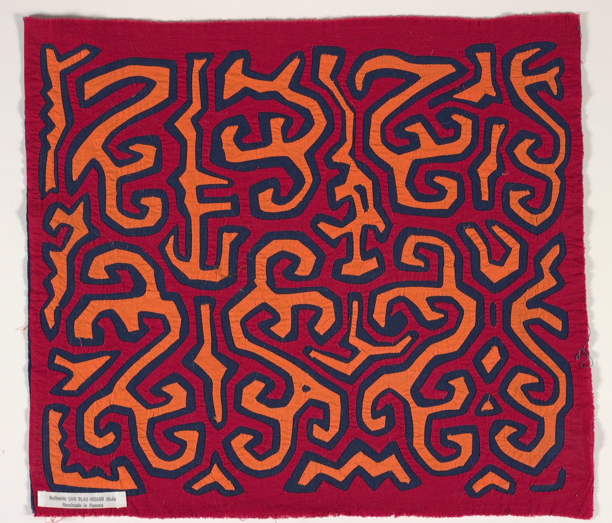 Panel košile (mola) (aplikovaná bavlna) od Kuna Indian Culture