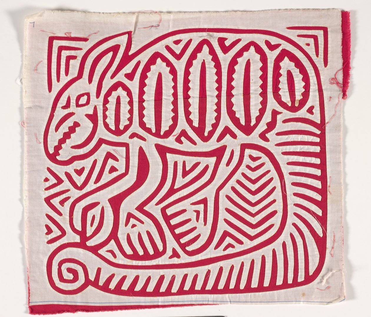 Panel košile (mola) (aplikovaná bavlna) od Kuna Indian Culture