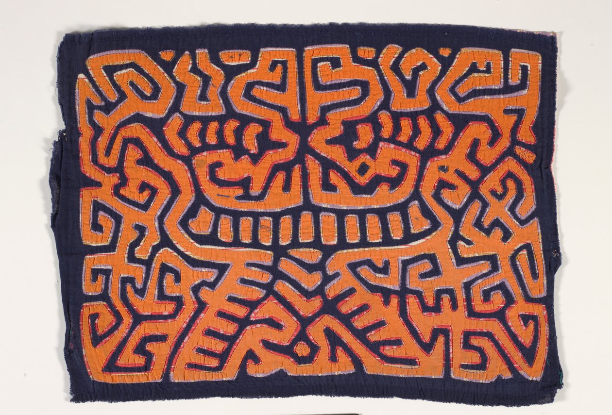 Panel košile (mola) (aplikovaná bavlna) od Kuna Indian Culture