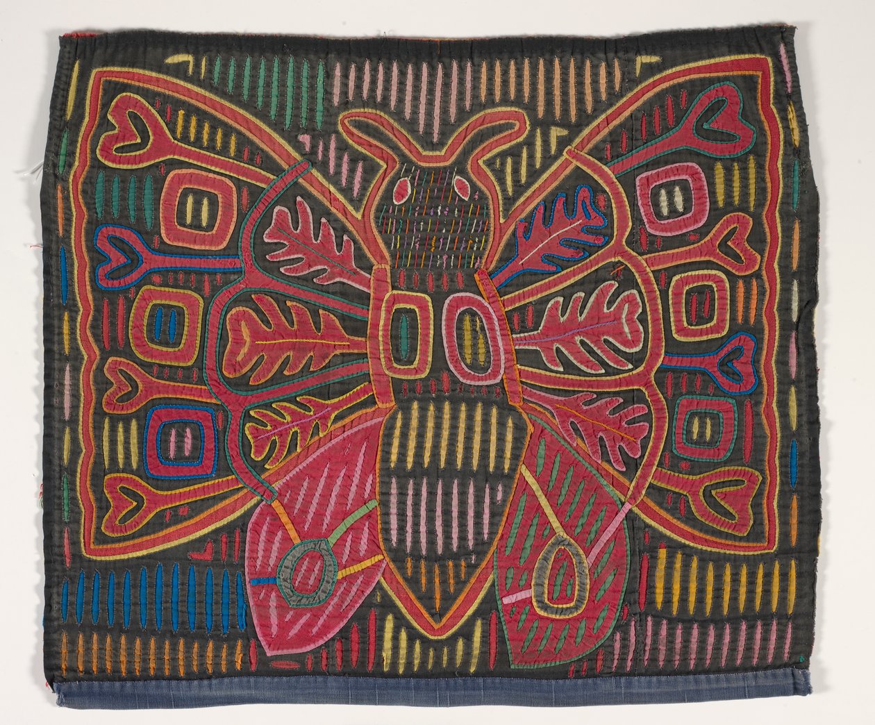 Panel košile (mola) (aplikovaná bavlna) od Kuna Indian Culture