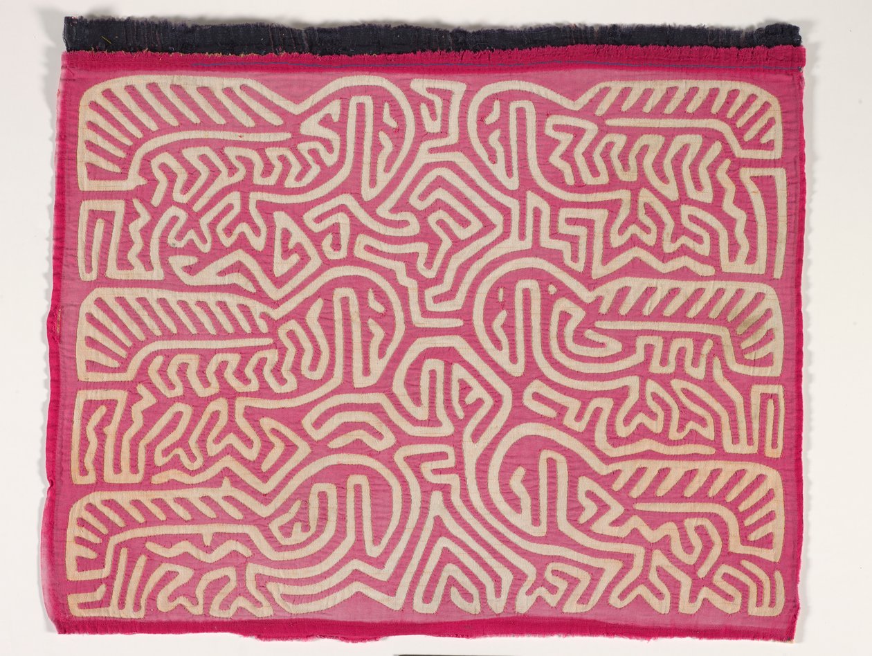 Panel košile (mola) (aplikovaná bavlna) od Kuna Indian Culture