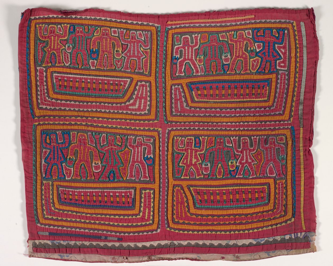 Panel košile (mola) (aplikovaná bavlna) od Kuna Indian Culture