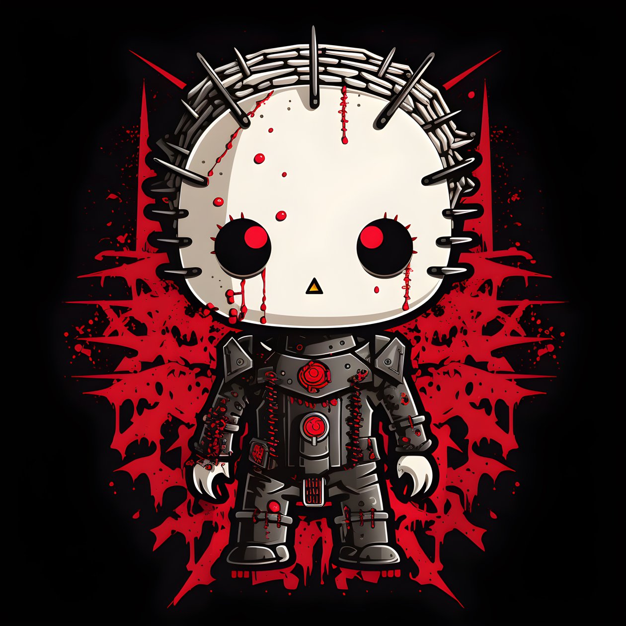 Design košile Hello Kitty jako Pinhead 2 od Kurt Heppke