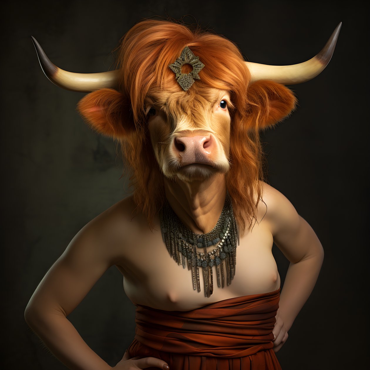 Highland Cow jako Marilyn Monroe 1 od Kurt Heppke