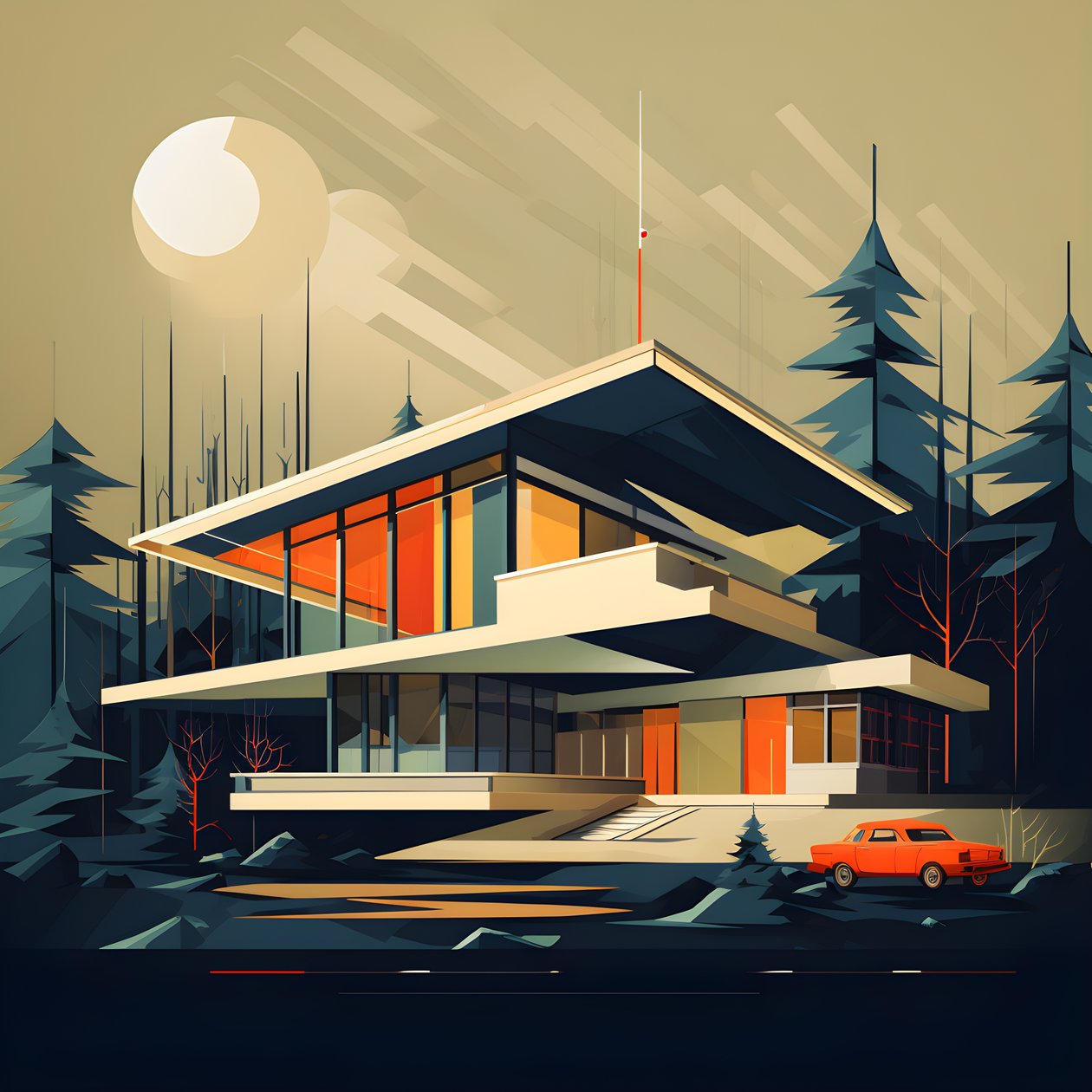 Moderní designová grafika poloviny století 2 od Kurt Heppke