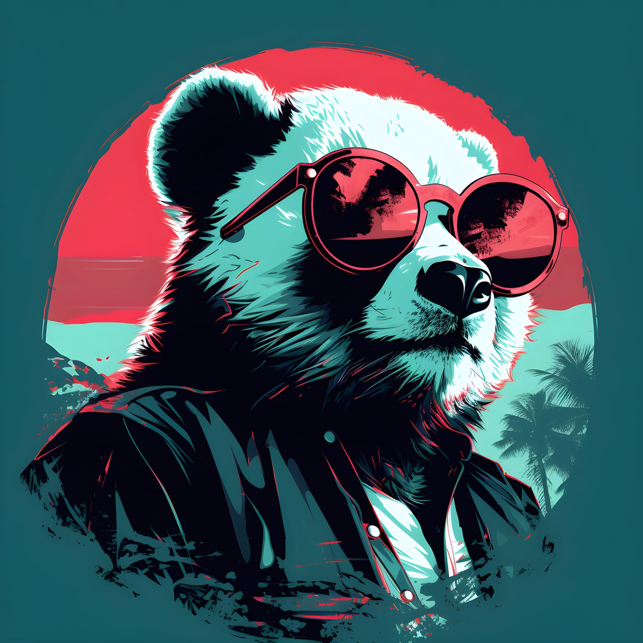 Panda s brýlemi 1 od Kurt Heppke