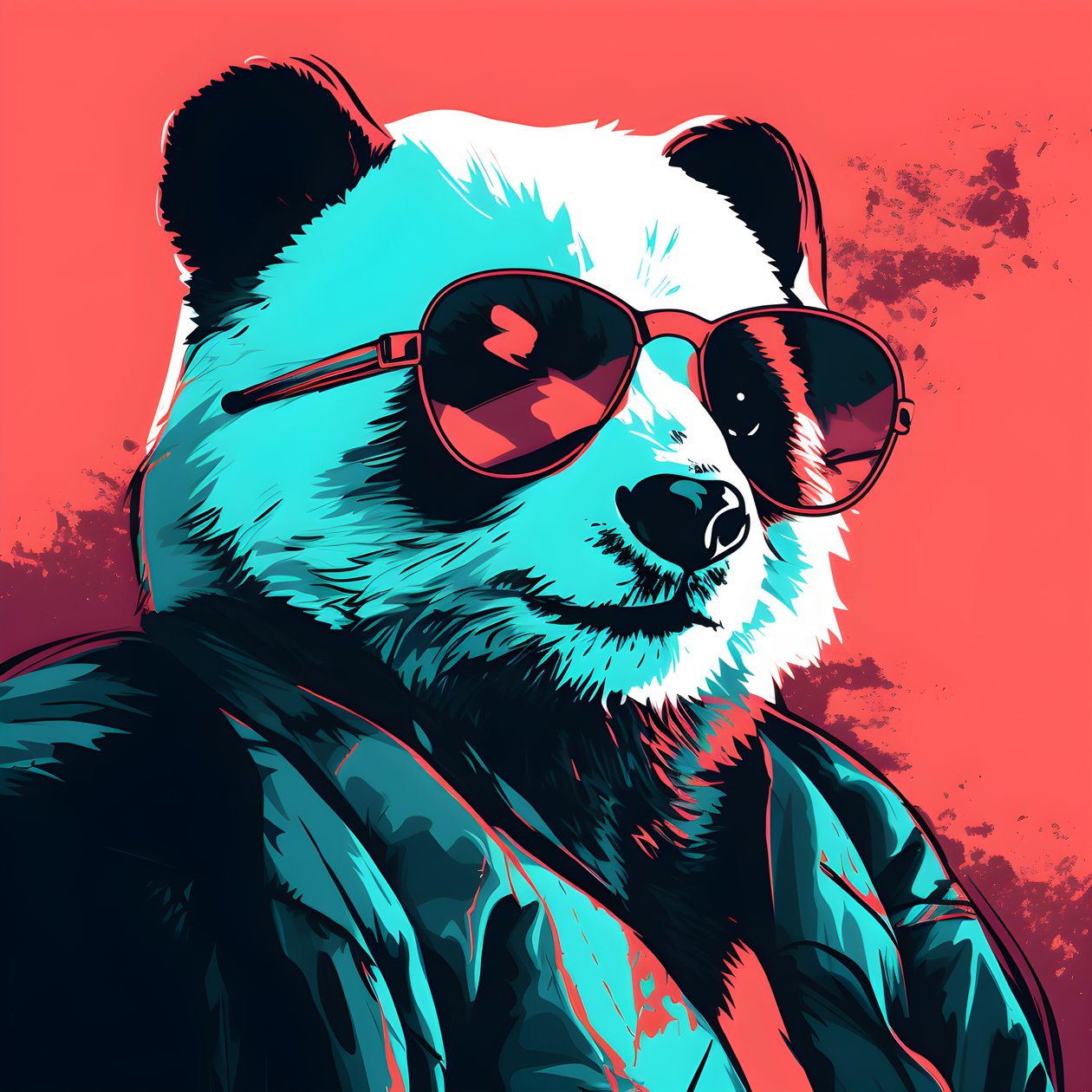 Panda s brýlemi 4 od Kurt Heppke