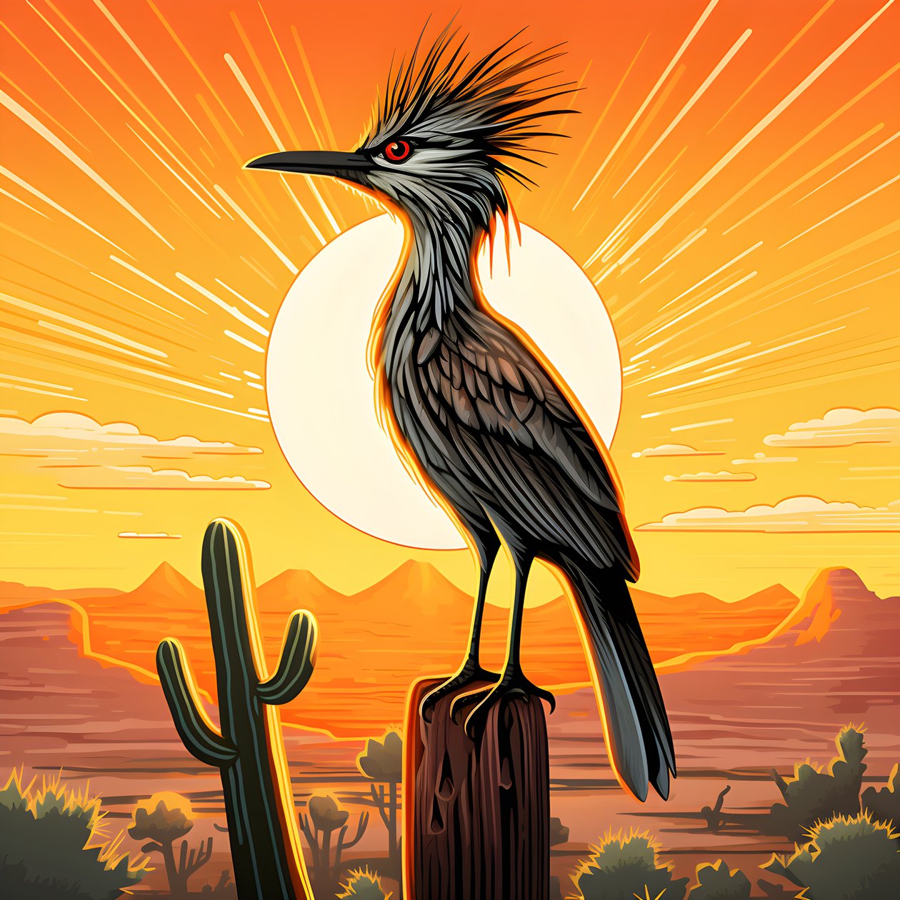Roadrunner horké slunce 1 od Kurt Heppke