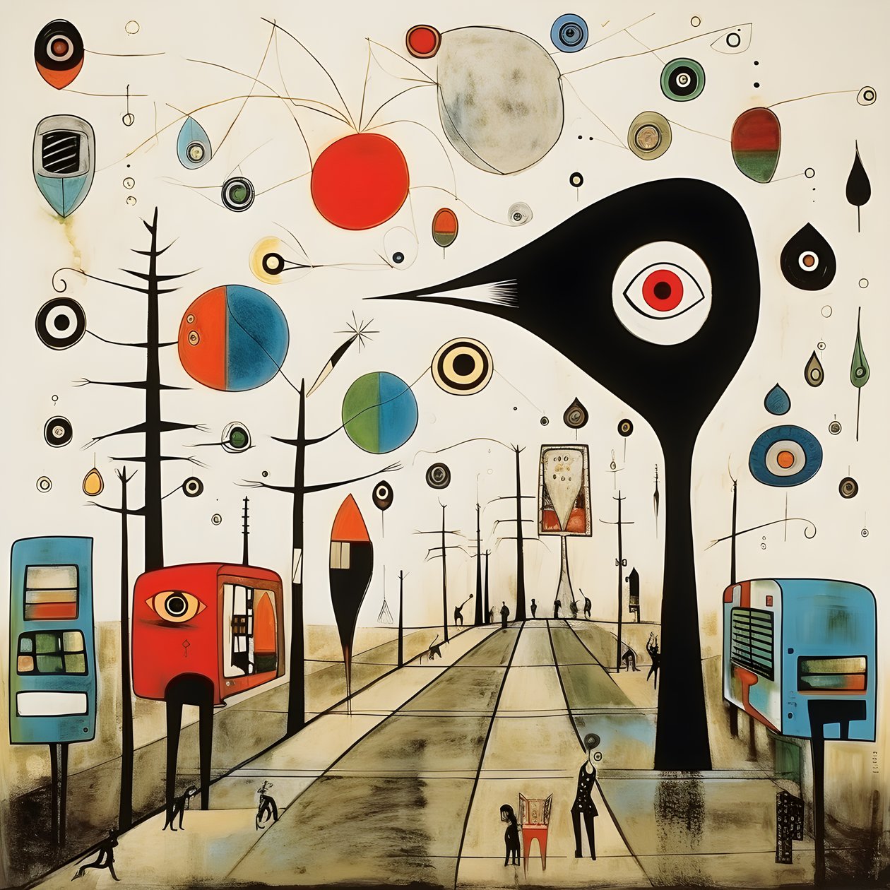 Surrealistické ilustrace Joan Miró. 1 od Kurt Heppke
