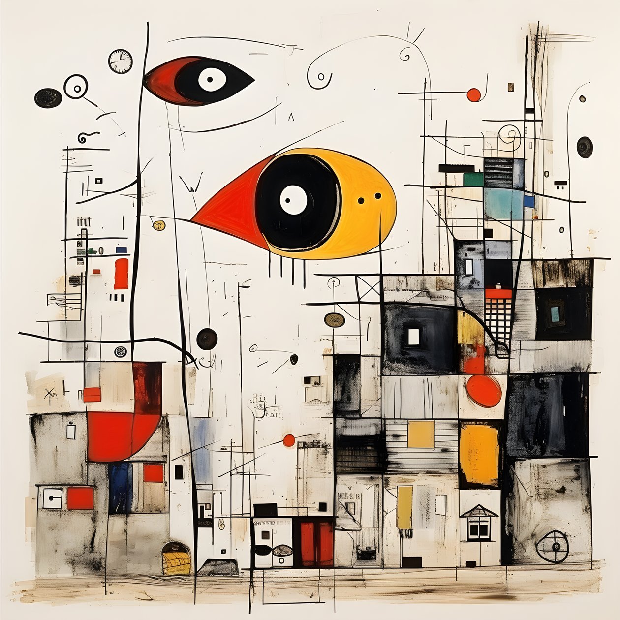 Surrealistické ilustrace Joan Miró. 3 od Kurt Heppke