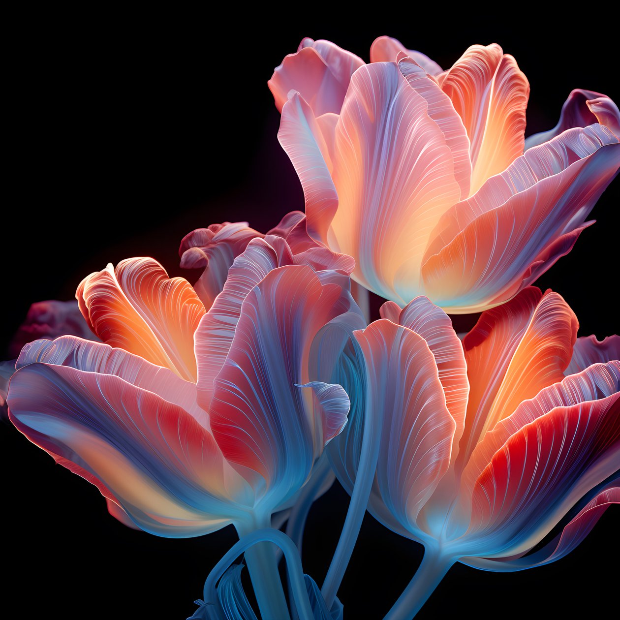 Balení tulipánů 1 od Kurt Heppke