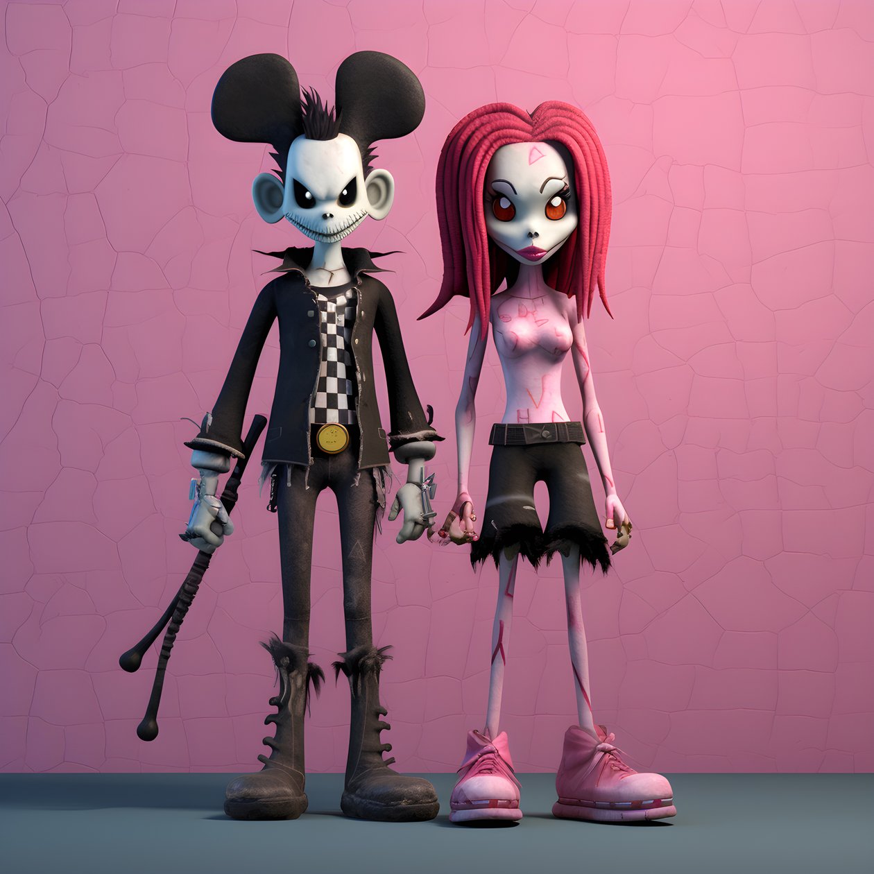 painajainen ennen joulua punk pinkki minni ja mikki hiiri 4 od Kurt Heppke