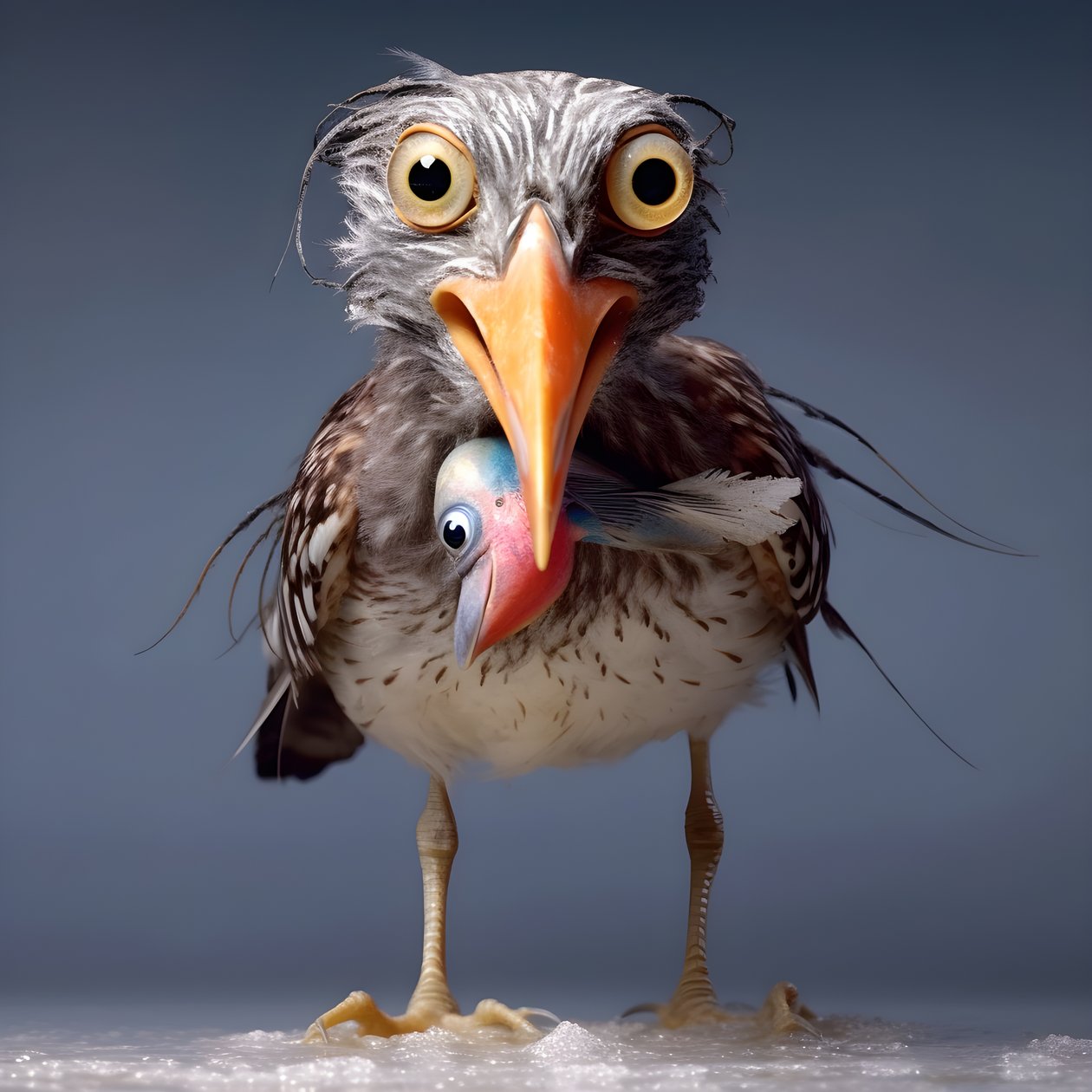Sandpiper drží rybu 2 od Kurt Heppke