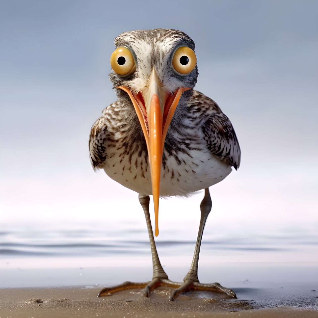 Sandpiper drží rybu 3 od Kurt Heppke