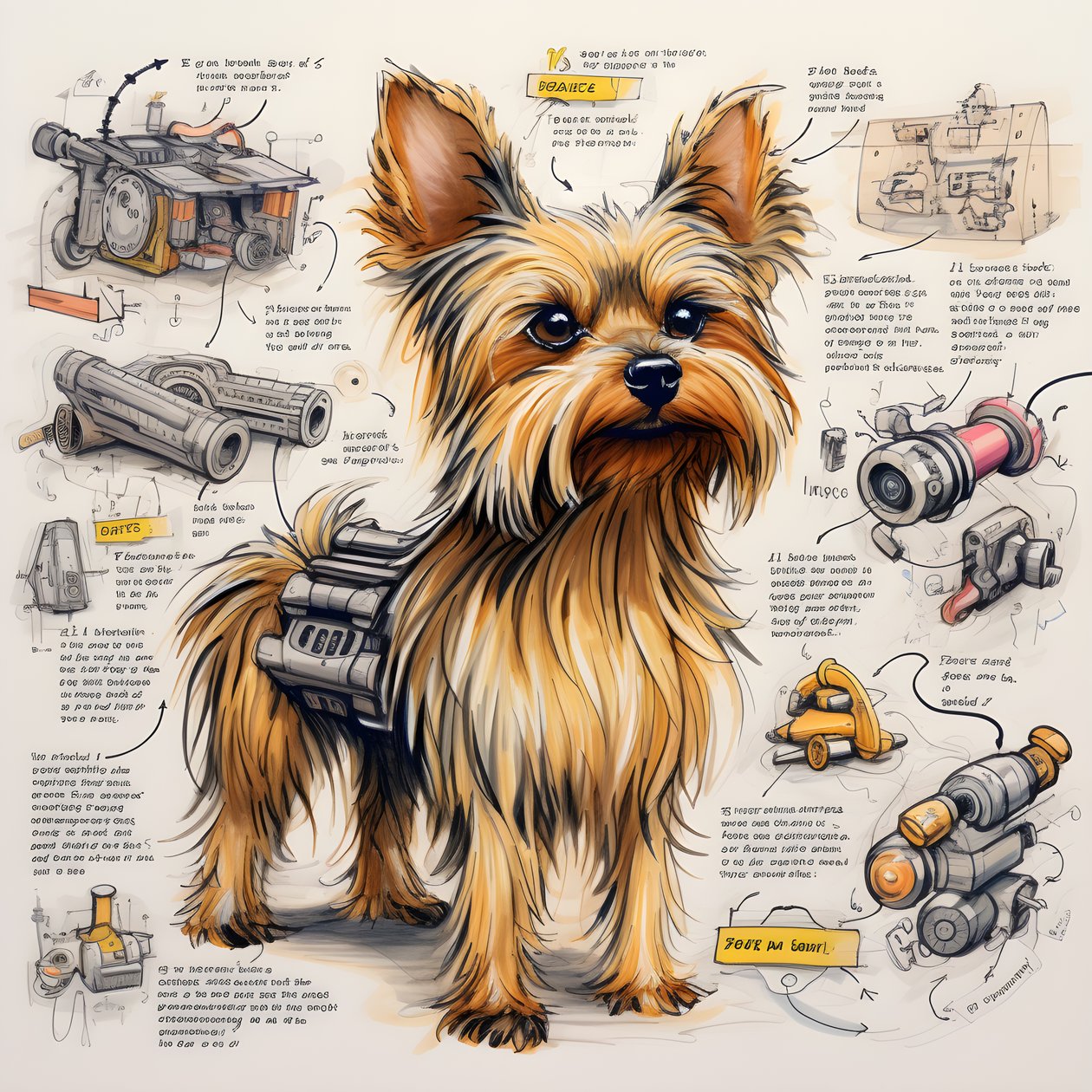 vysvětlení pro mechanického psa Yorkie 3 od Kurt Heppke