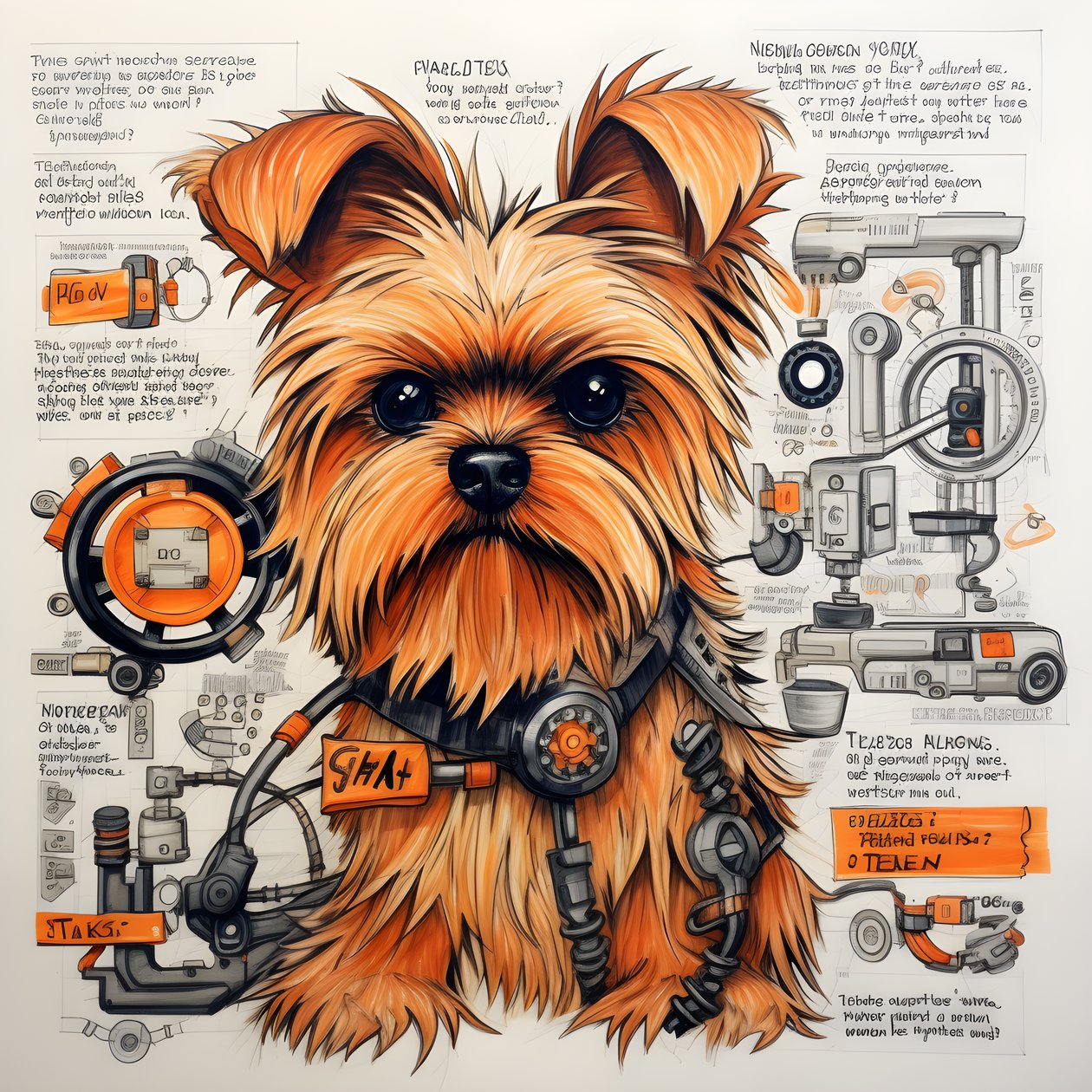 vysvětlení pro mechanického psa yorkie 4 od Kurt Heppke