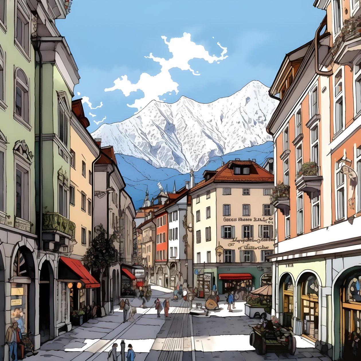 innsbruck, kreslený film 1 od Kurt Heppke