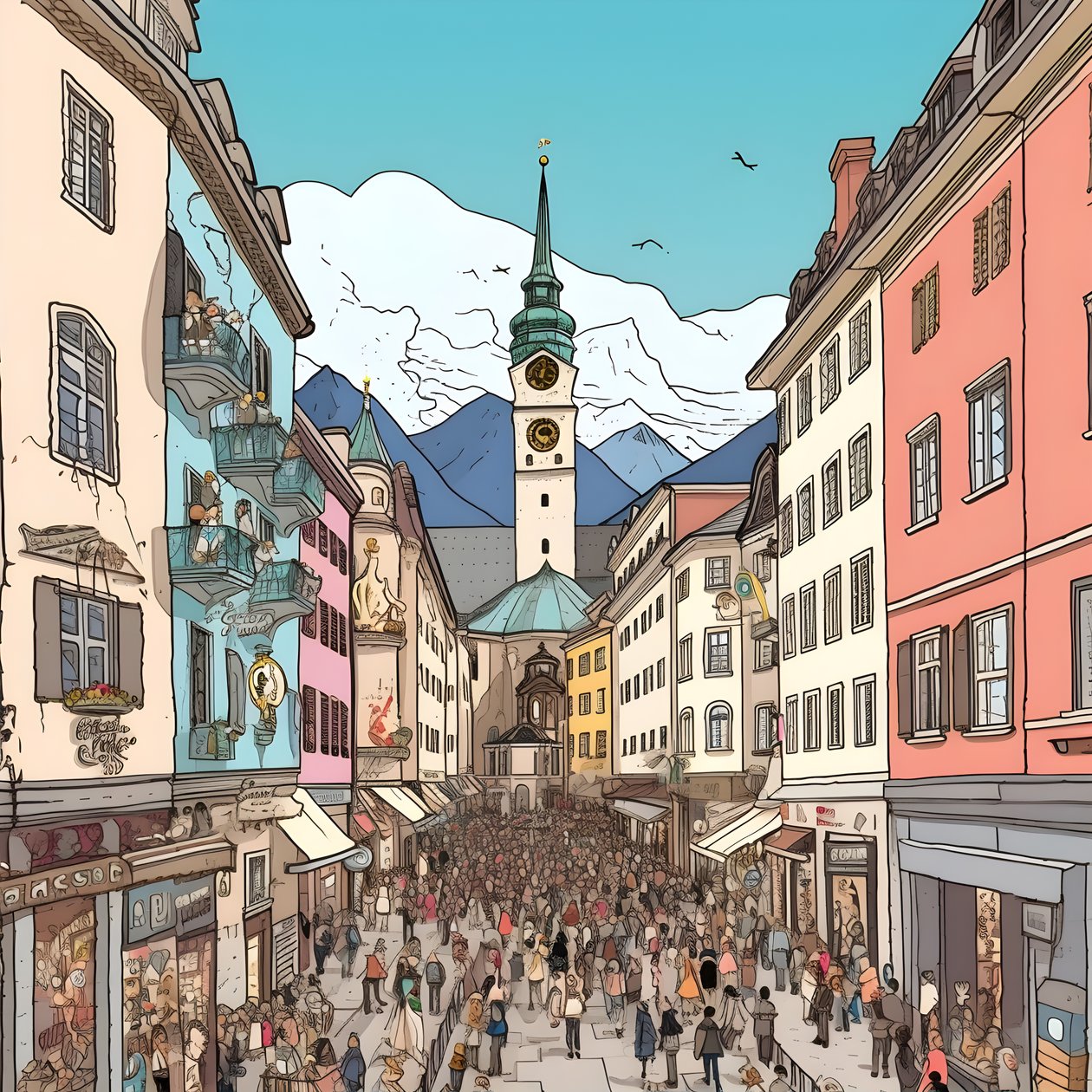 innsbruck, kreslený film 2 od Kurt Heppke