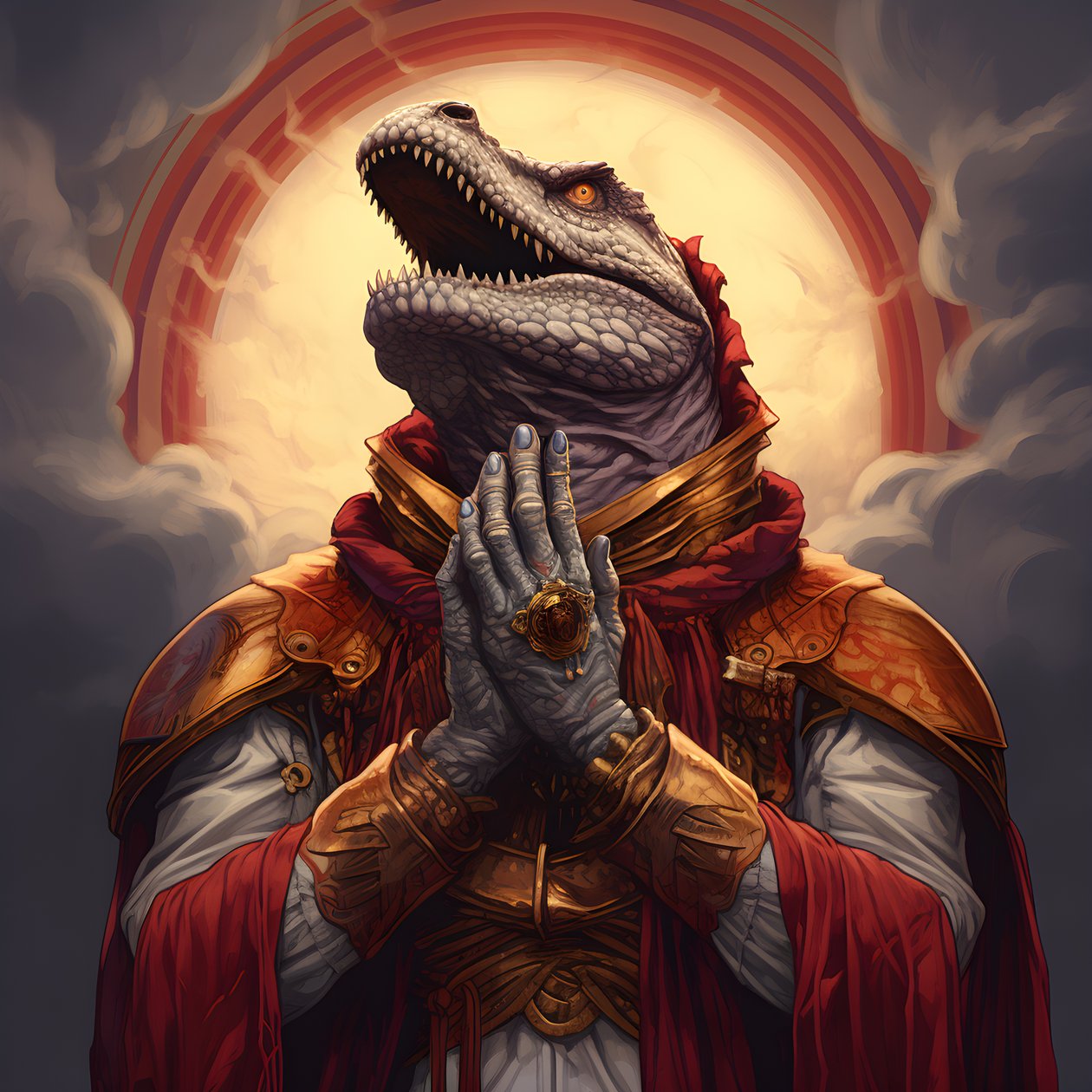 Zabijácká královna se modlí T-Rex 4 od Kurt Heppke