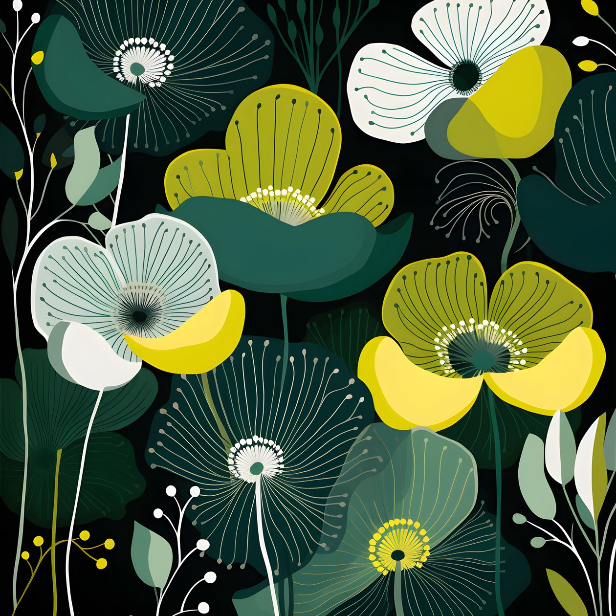 současné abstraktní tvary Marimekko 4 od Kurt Heppke