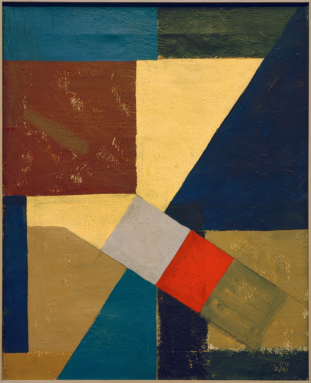 Abstraktní kompozice od Kurt Schwitters