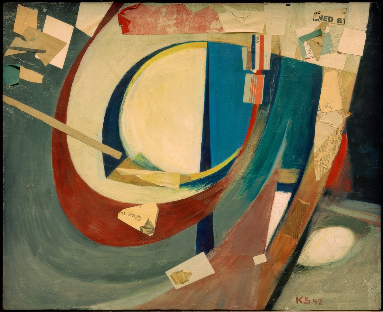 Obrázek abstrakt Skoyen II od Kurt Schwitters