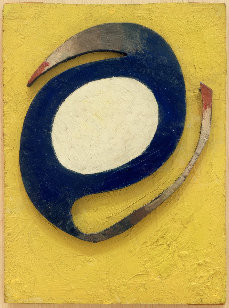 Modrý odstavec od Kurt Schwitters