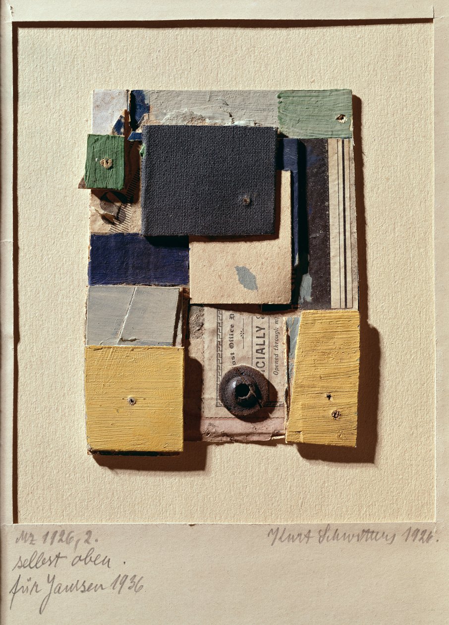 Koláž, 1936 od Kurt Schwitters