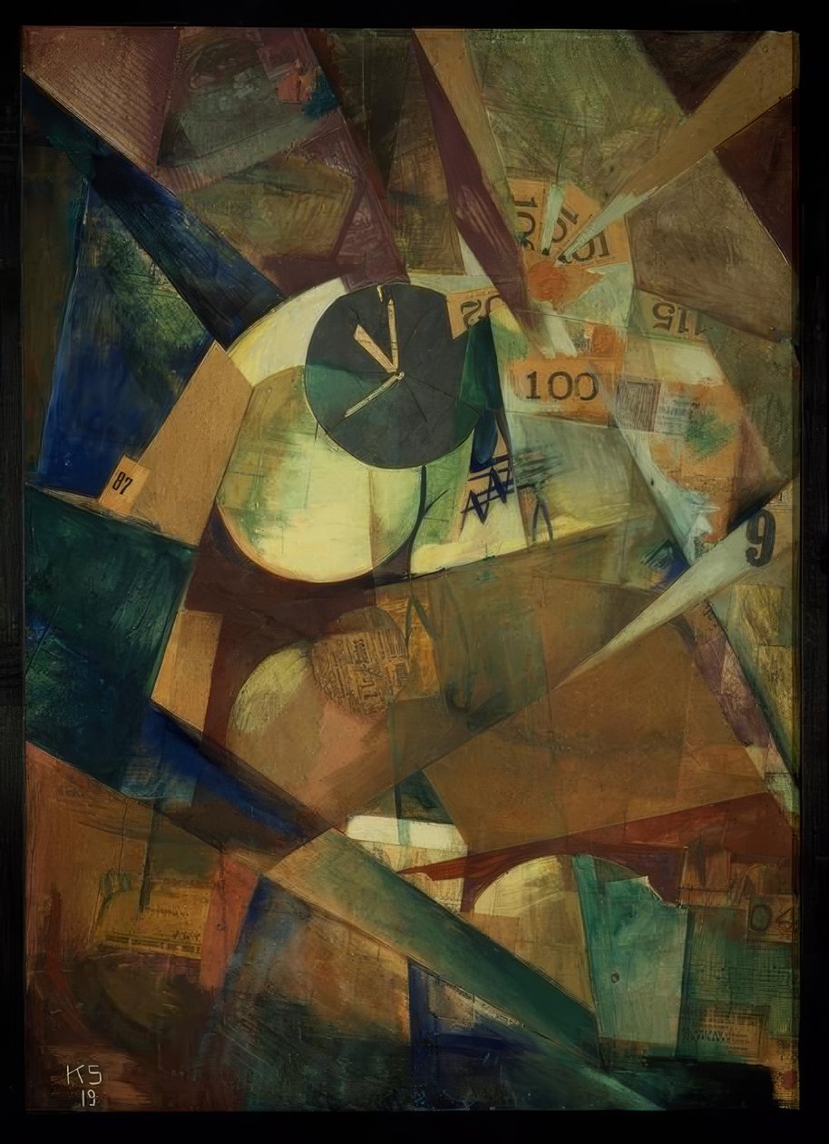 Velký I-obraz (Merz obrázek 9 b) od Kurt Schwitters
