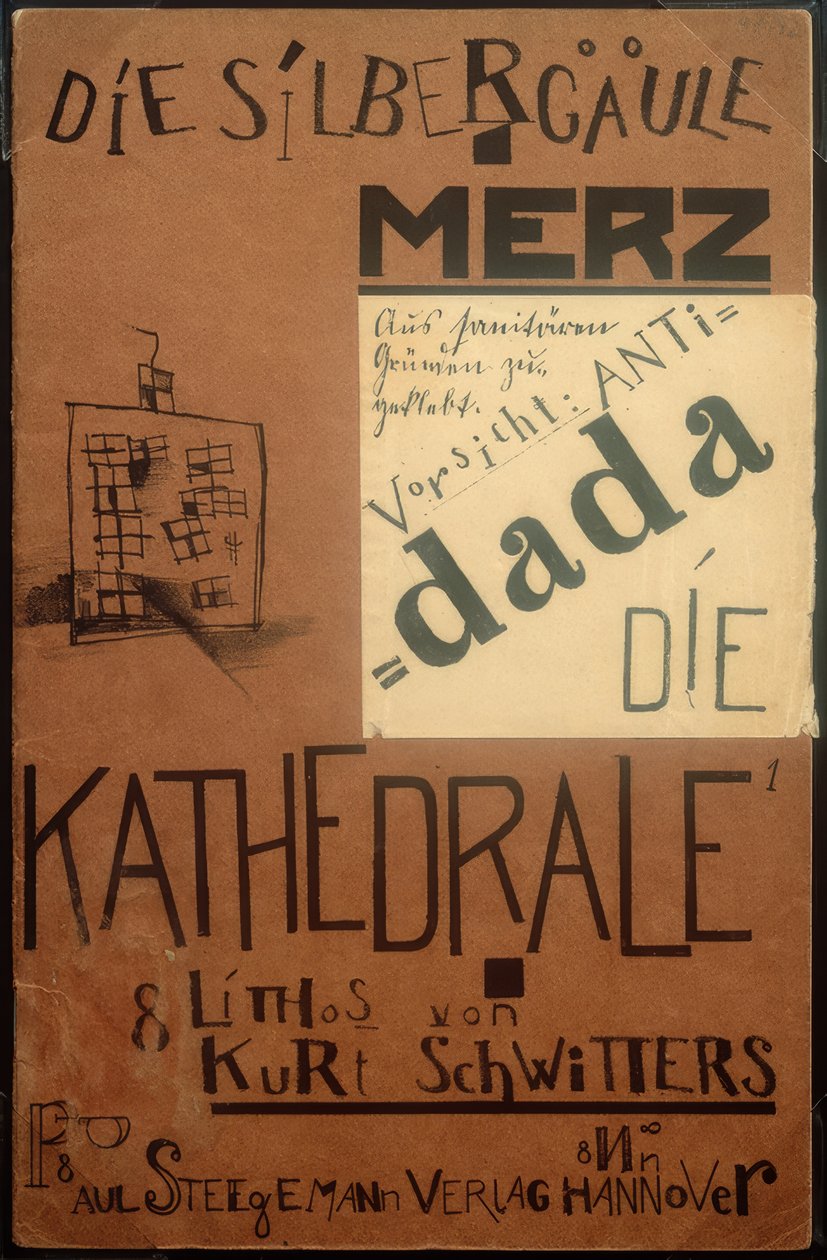 Katedrála, 8 litografií od Kurt Schwitters