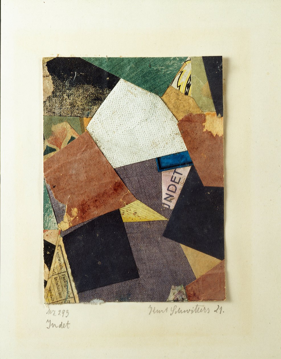 Merz 293 Collage od Kurta Schwitterse (1887-1948) 1921 Soukromá sbírka od Kurt Schwitters