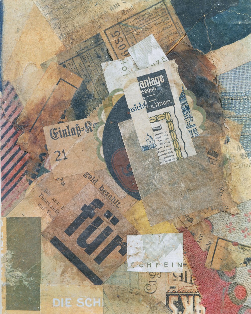 Zelená skvrna Merz 94, 1920 od Kurt Schwitters