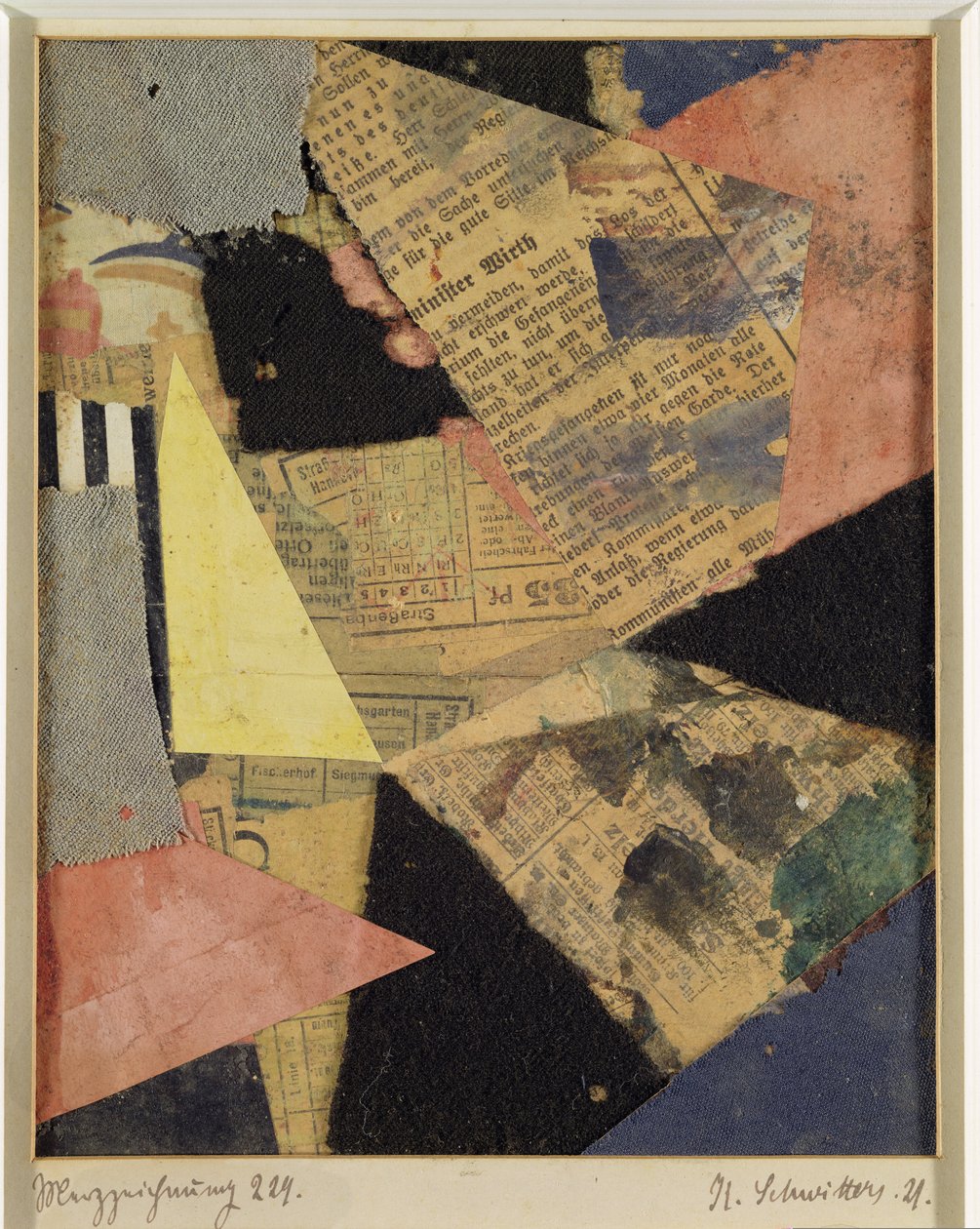 Merz kresba 229, 1921 od Kurt Schwitters