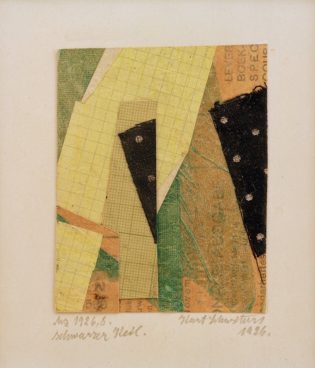 Mz 1926,8, černý klín od Kurt Schwitters