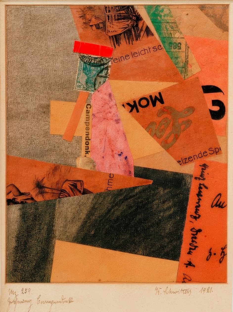 Mz 259 kresba Campendonk od Kurt Schwitters