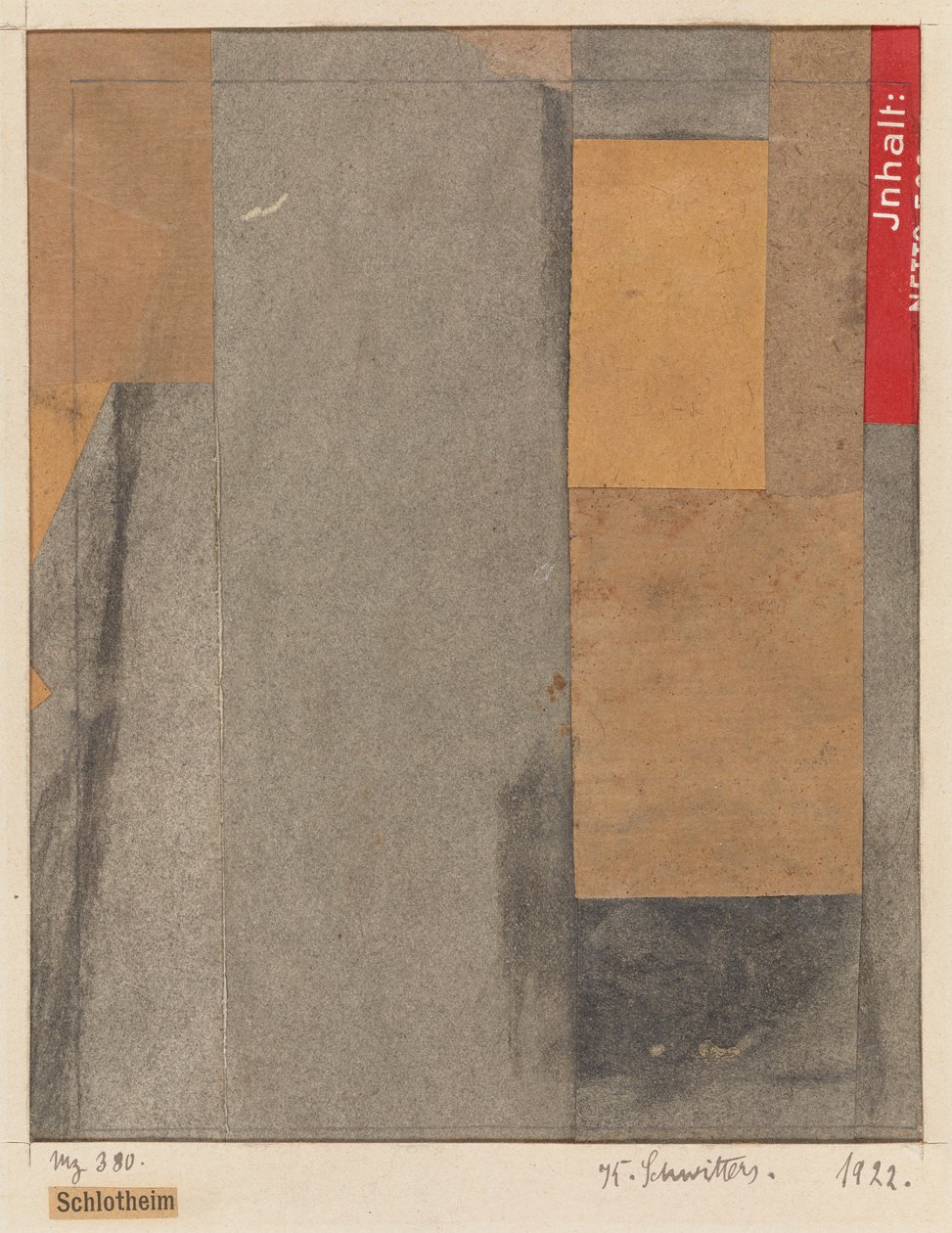 Mz 380. Schlotheim od Kurt Schwitters