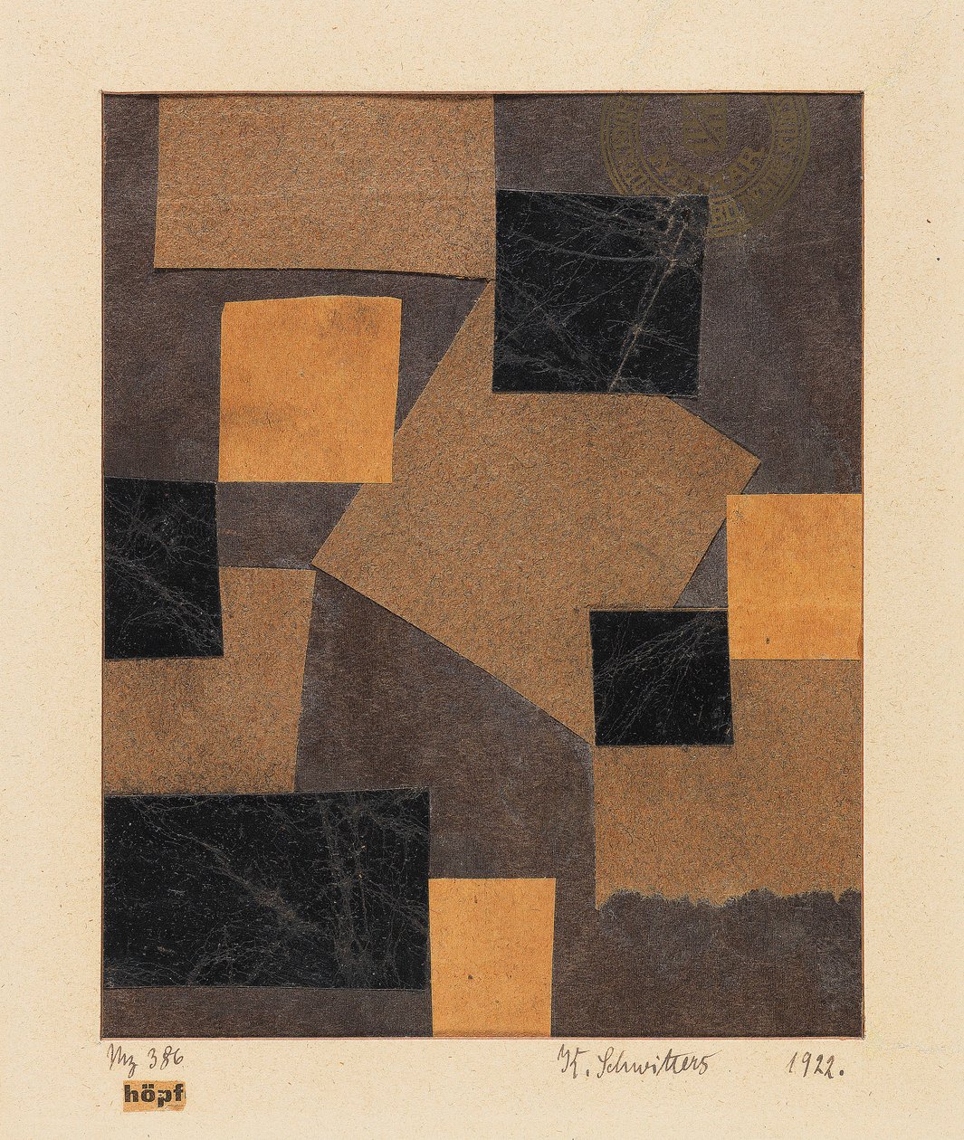 Mz 386 Hoepf Merz design, 1922. od Kurt Schwitters