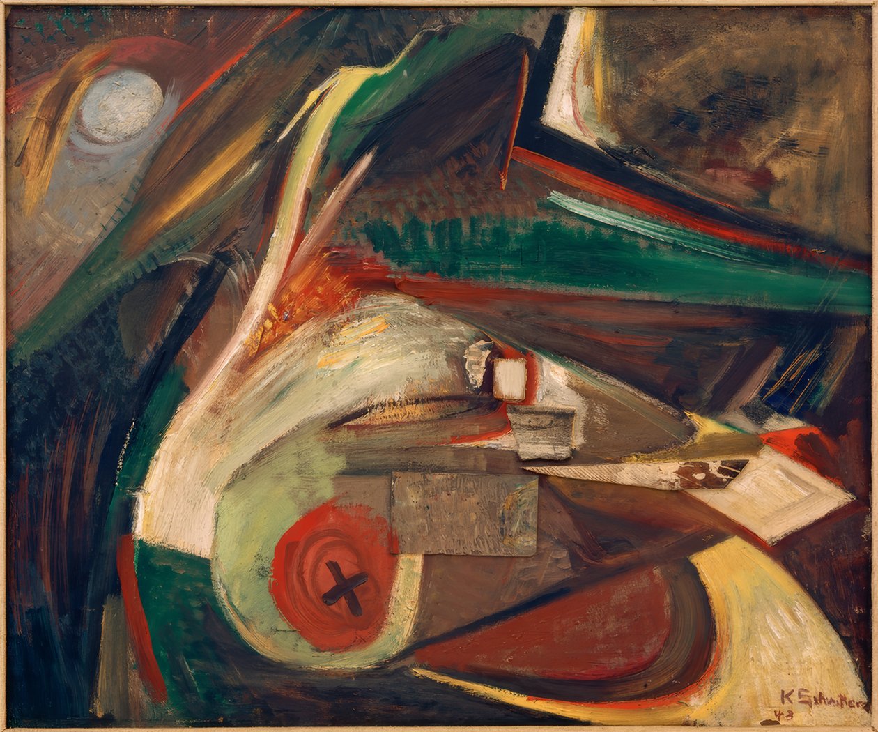 Bez názvu (abstraktní obrázek) od Kurt Schwitters