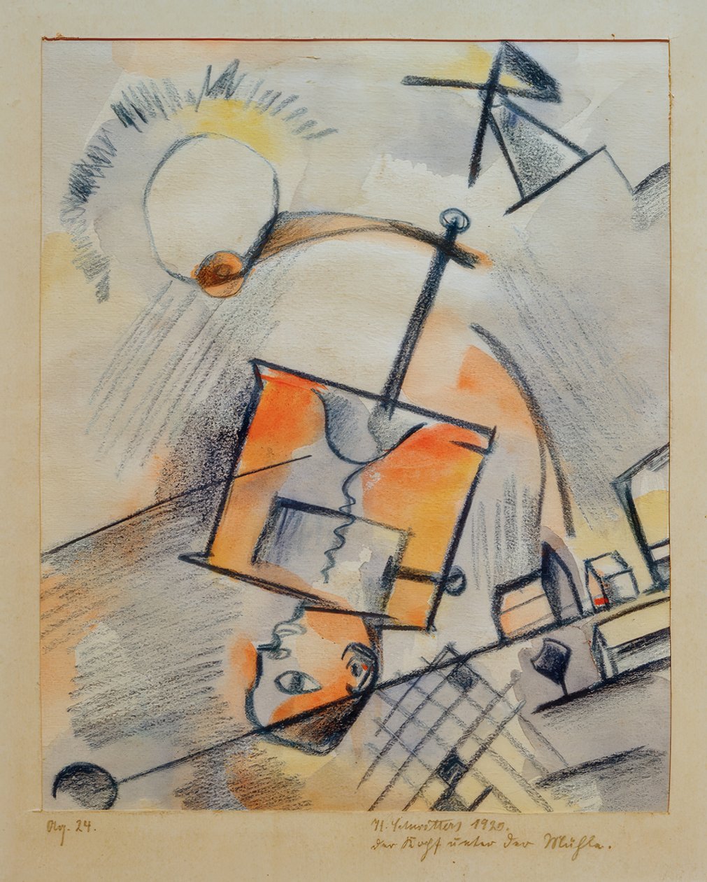 Bez názvu (Hlava pod mlýnem) od Kurt Schwitters