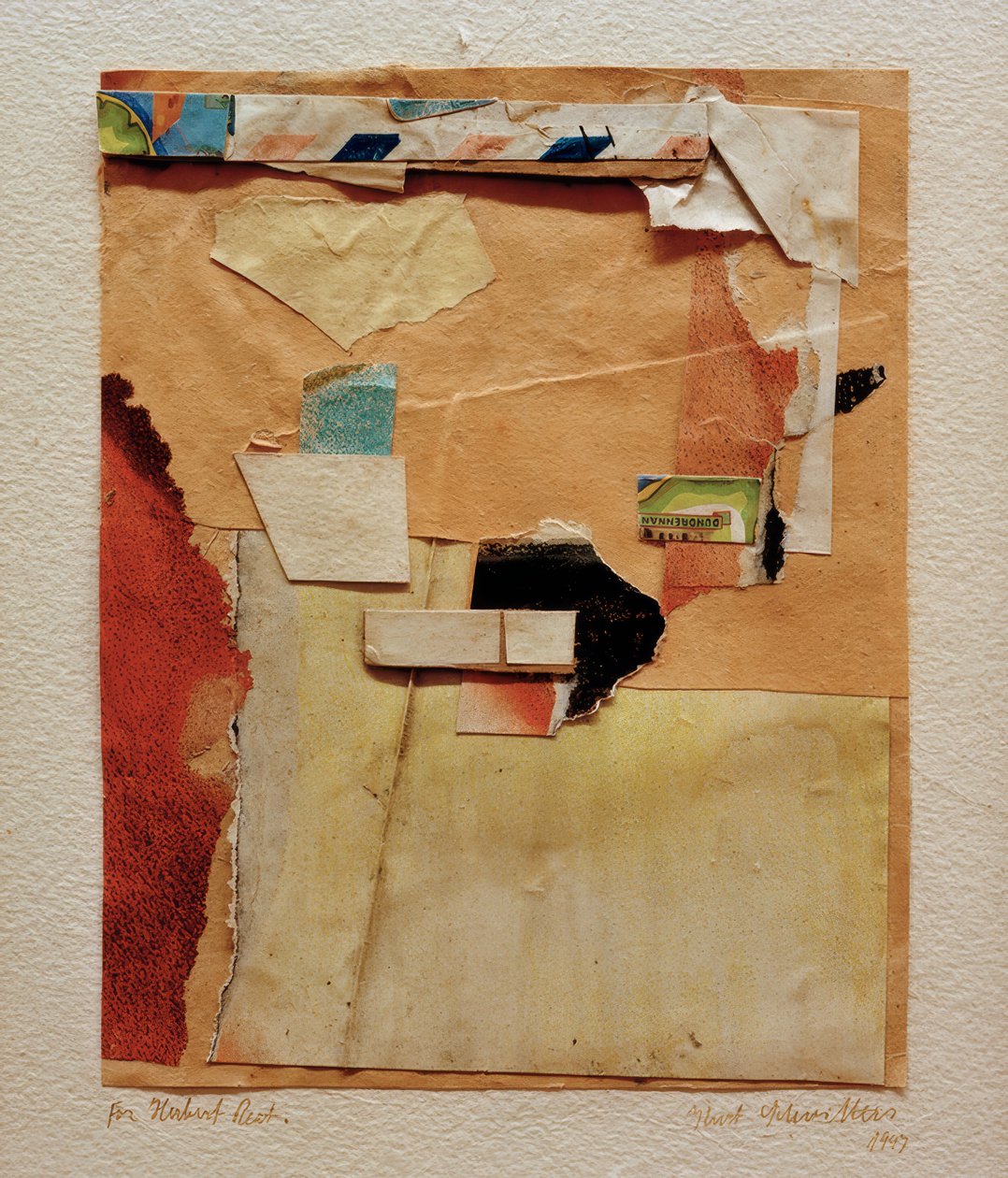 Ohne Titel (pro Herberta Reada) od Kurt Schwitters