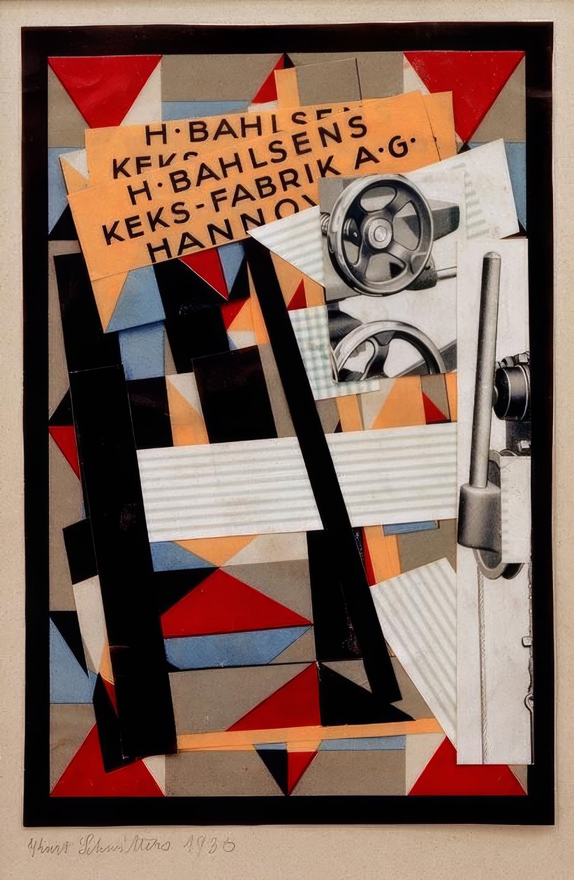 Bez názvu (H.Bahlsenova továrna na sušenky A.G.) od Kurt Schwitters