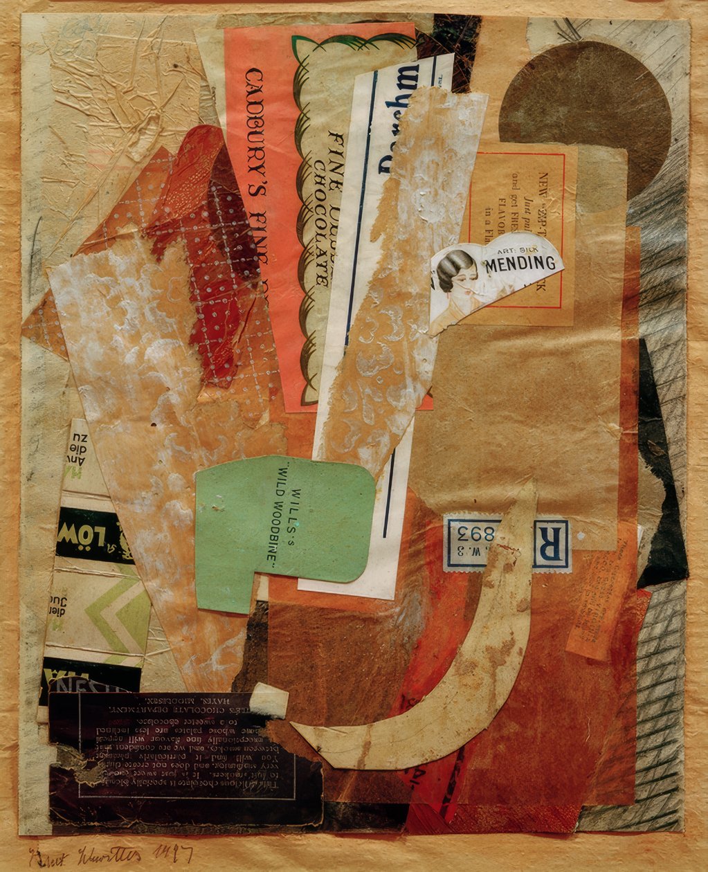 Bez názvu (spravování) od Kurt Schwitters