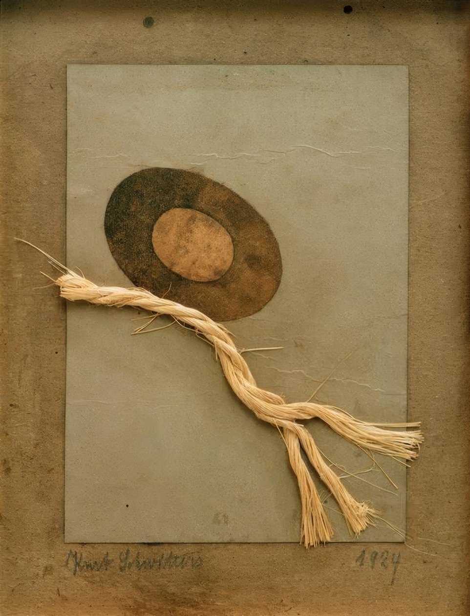 Bez názvu (kresba Merze s arpem a strunou) od Kurt Schwitters