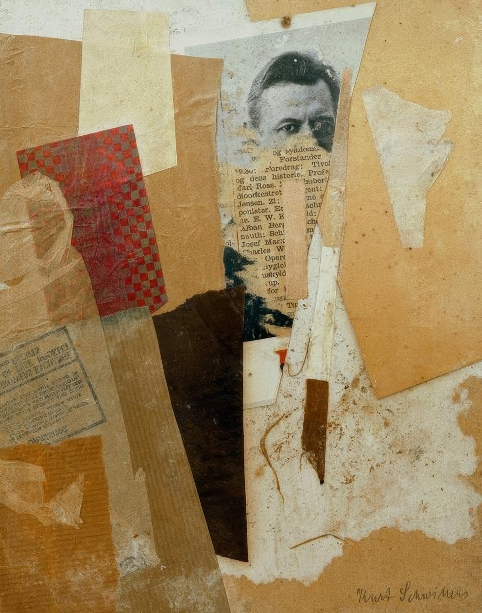 Bez názvu (s raným portrétem Kurta Schwitterse) od Kurt Schwitters